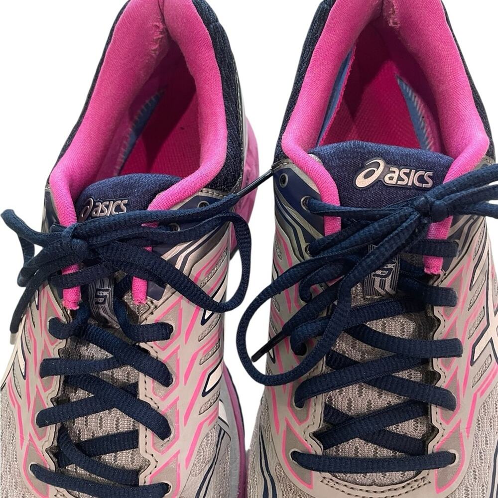 ASICS GT-2000 5 Running Shoes 11 D Wide Gray Pink Stability Sneaker T758N EUC - Picture 7 of 10